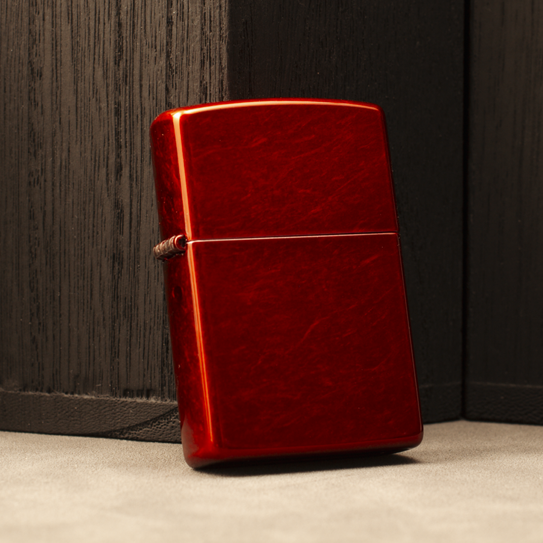 Personalized Engraved Candy Apple Red Zippo Lighter | Custom Gift