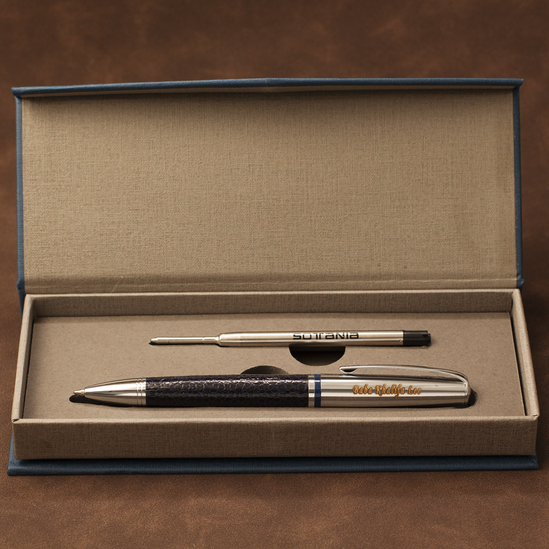 Personalized Silver Executive Ballpoint Pen – Custom Engraved Gift for Professionals