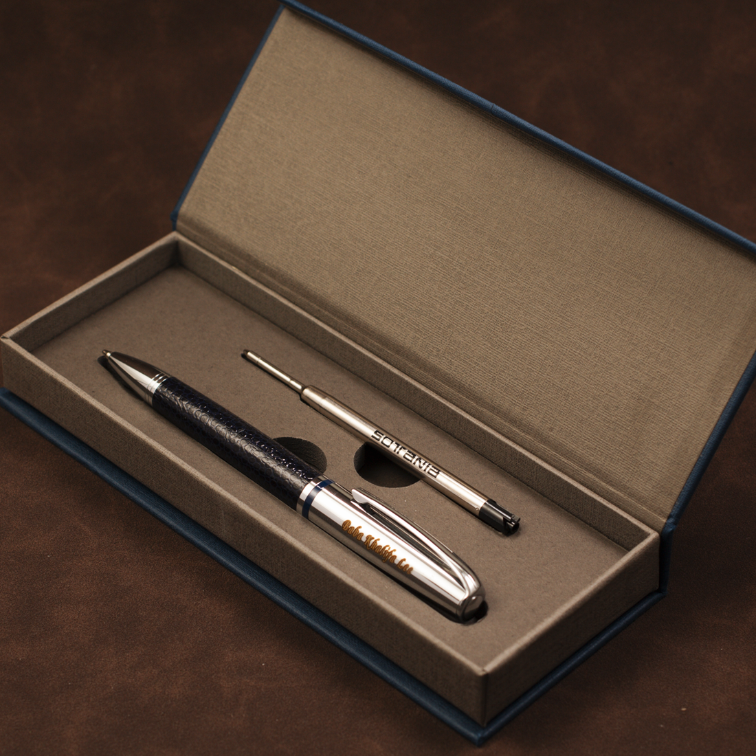 Personalized Silver Executive Ballpoint Pen – Custom Engraved Gift for Professionals