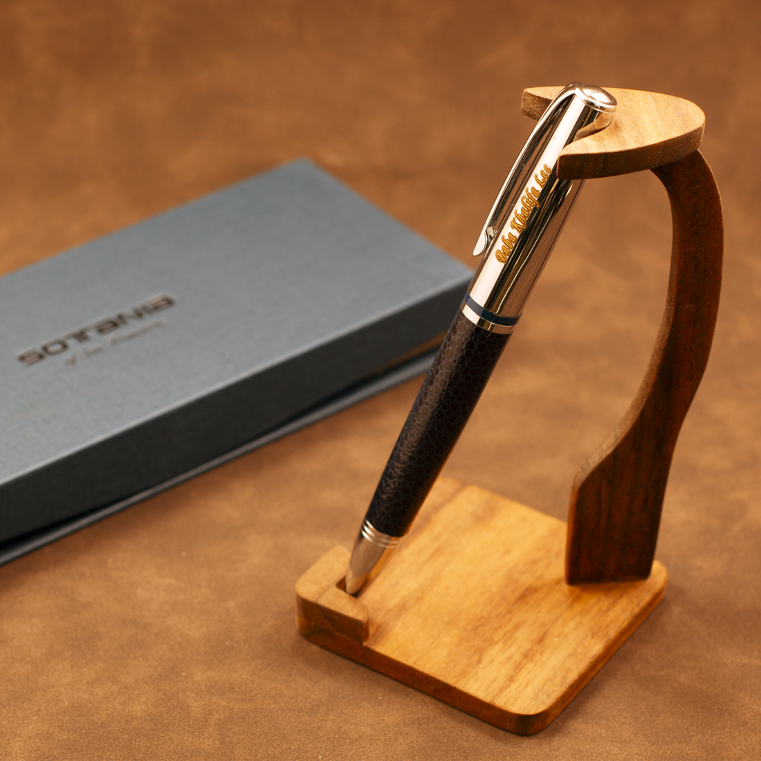 Personalized Silver Executive Ballpoint Pen – Custom Engraved Gift for Professionals