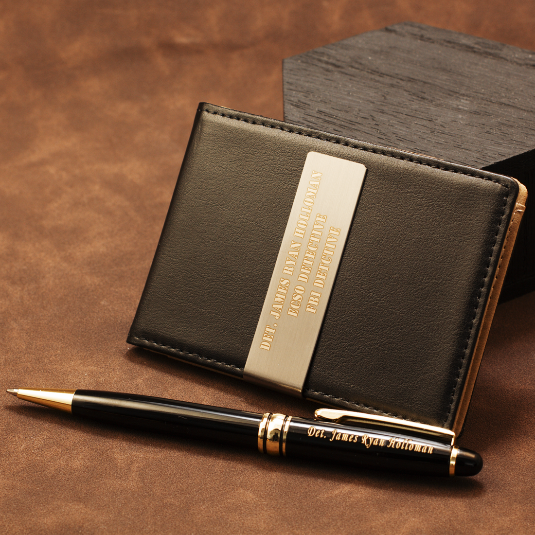 Executive Pen & Personalized Money Clip Gift Set